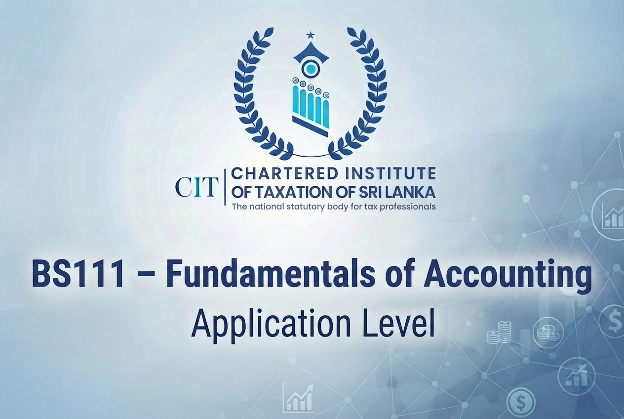 BS111 – Fundamentals of Accounting